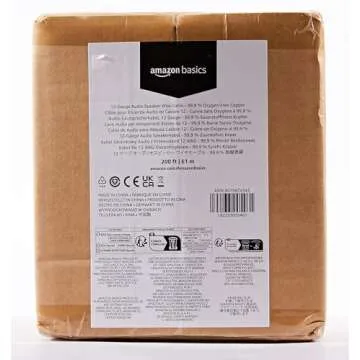 Amazon Basics 12-Gauge Audio Speaker Wire - 200 ft