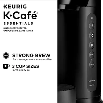 K-Cafe Essentials Single Serve Coffee Maker with Milk Frother