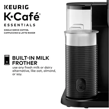 K-Cafe Essentials Single Serve Coffee Maker with Milk Frother