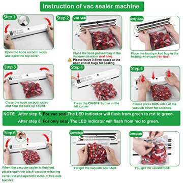 Goscien Food Vacuum Sealer - One-Button Food Preservation