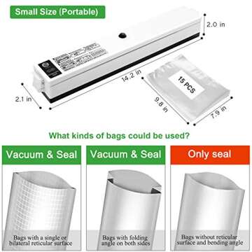 Goscien Food Vacuum Sealer - One-Button Food Preservation
