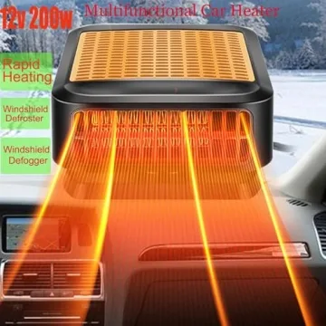 Portable Heater for Car, 12V Heater for Fast Defrosting and Cooling