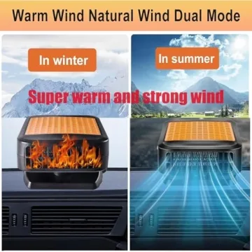 Portable 12V Car Heater for Fast Defrosting and Cooling