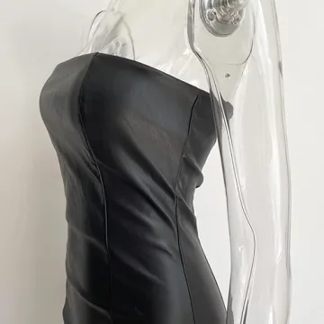 XLLAIS Strapless Midi Dress: Elegant Party Essential