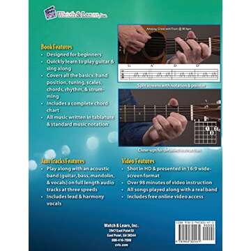 Acoustic Guitar Primer Book for Beginners: With Online Video and Audio Access