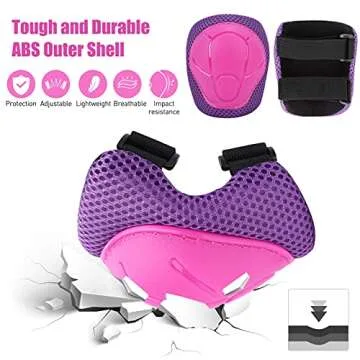 SAMIT Kids Protective Gear Set for Skating and Cycling