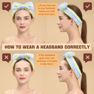 Teenitor Spa Headbands - 9Pcs Cute Comfort for Skincare