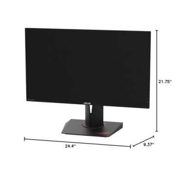 ASUS ROG Swift 27" 1440P Gaming Monitor (PG279QZ) - QHD (2560 x 1440) IPS, 165Hz, G-SYNC, Eye Care, DisplayPort, HDMI, Tilt, Swivel, Pivot, Height Adjustable