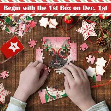 Puzzle Advent Calendar 2024 Adult Kids, 1008 Pcs Dog Jigsaw Puzzle Christmas Advent Calendar 2024 Holiday Puzzle Games Advent Calendar for Adult Women Men Teen Boy Girl 24 Days Countdown to Christmas