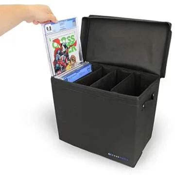 CASEMATIX Graded Comic Book Storage Case Fits up to 28 CGC Graded Comics, Lightweight Comic Book Bin...