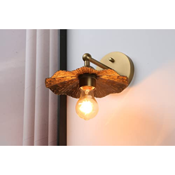 Pathson Vintage Metal Wall Sconce Flower Design - Elegant Lighting