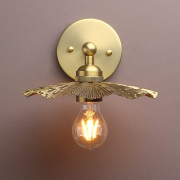 Pathson Vintage Metal Wall Sconce Flower Design - Elegant Lighting