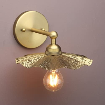 Pathson Vintage Metal Wall Sconce Flower Design - Elegant Lighting