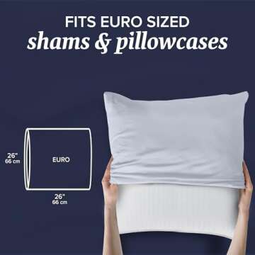 Beckham Hotel Collection Euro Size Throw Pillows for Comfort