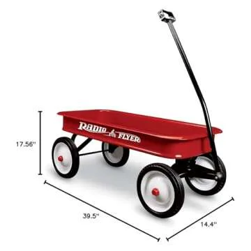 Radio Flyer Kids Red Wagon with 10 Inch Steel Wheels and Timeless Classic Design