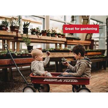 Radio Flyer Kids Red Wagon with 10 Inch Steel Wheels and Timeless Classic Design