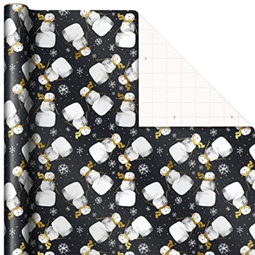 Premium Hallmark Black Christmas Wrapping Paper Set for All Occasions