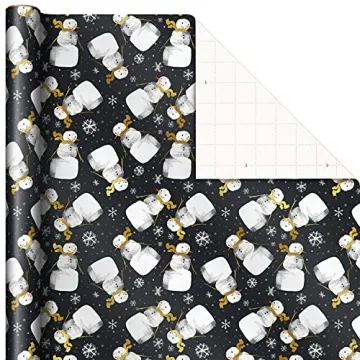 Premium Hallmark Black Christmas Wrapping Paper Set for All Occasions