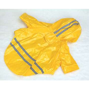 IXIAOPET Dog Raincoat Waterproof Coats Lightweight Rain Jacket Breathable Rain Poncho Hoodie Rainwea...