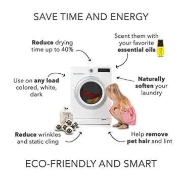 Wool Dryer Balls by Friendsheep 6 Pack XL Organic Premium Reusable Cruelty Free Handmade Fair Trade No Lint Fabric Softener Brown Sheep "Flock of Friends"