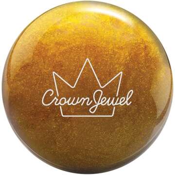 Brunswick Crown Jewel 13lb Bowling Ball - Stylish & Functional for All Skill Levels