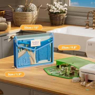 ABC Life 6 Pack Plastic Expanding File Folder Organizer