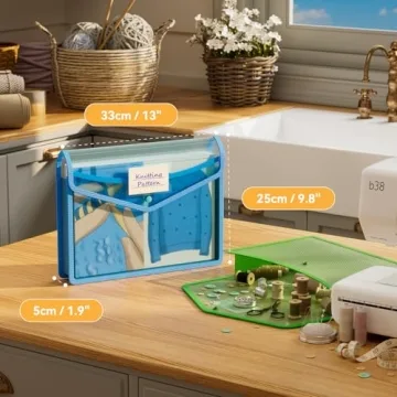 ABC Life 6 Pack Plastic Expanding File Folder Organizer