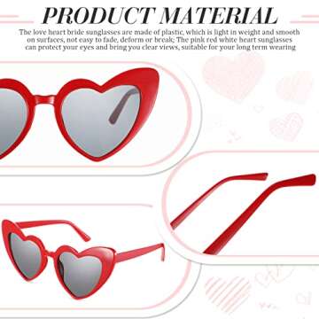 Vintage Heart Shaped Sunglasses for Fun Occasions