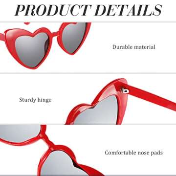 Vintage Heart Shaped Sunglasses for Fun Occasions