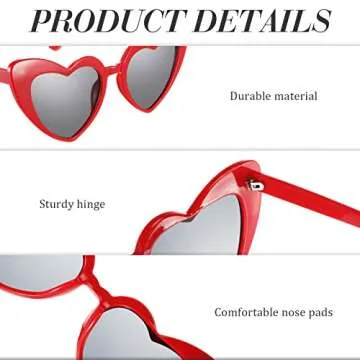 Vintage Heart Shaped Sunglasses for Fun Occasions