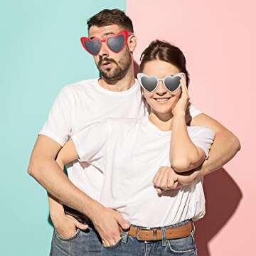 Vintage Heart Shaped Sunglasses for Fun Occasions