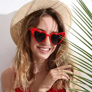 Vintage Heart Shaped Sunglasses for Fun Occasions