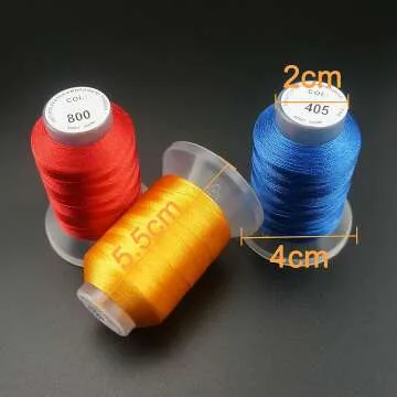 Brothread 40 Colors Polyester Embroidery Thread Kit