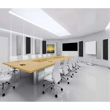 Tönnen Acoustic Panel Black | Fiberglass 2-pack | Professional sound absorbing Panel | Decorative s...