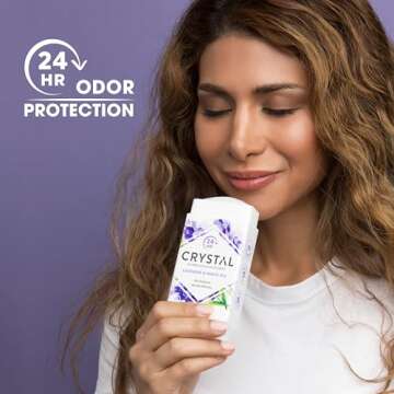 Crystal Aluminum-free Natural Deodorant, Lavender & White Tea, 2.5 Ounce