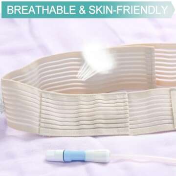 Breathable Peritoneal Dialysis Belt Stretch G/Peg Feeding Tube Holder PD Catheter Covers Bag Drainag...