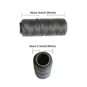 5 Rolls Sewing Threads Hair Extension Threads Weaving Threads Using for Hand Sewing Hair Welf Wig DIY (Black, Brown, Dark Brown, Beige, Khaki)