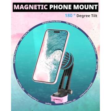 UBeesize Upgraded 12'' Ring Light with 62'' Tripod Stand and Magnetic Phone Holder,LED Selfie RingLi...