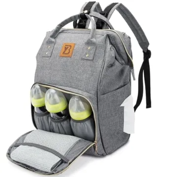 Baoyun Diaper Bag Backpack - Large Capacity, Waterproof & Stylish