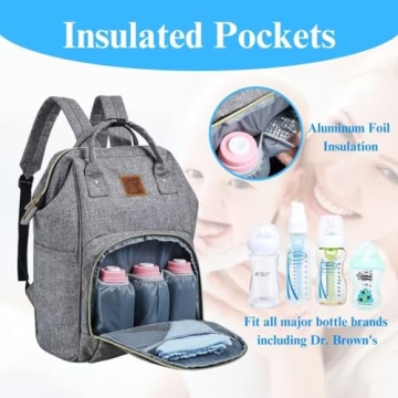 Baoyun Diaper Bag Backpack - Spacious & Durable Design