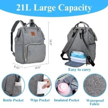 Baoyun Diaper Bag Backpack - Spacious & Durable Design