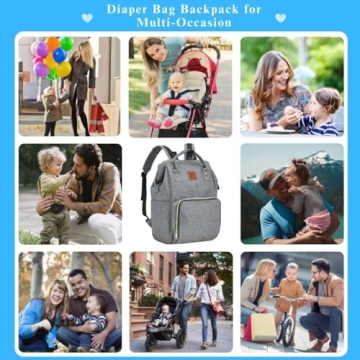 Baoyun Diaper Bag Backpack - Spacious & Durable Design