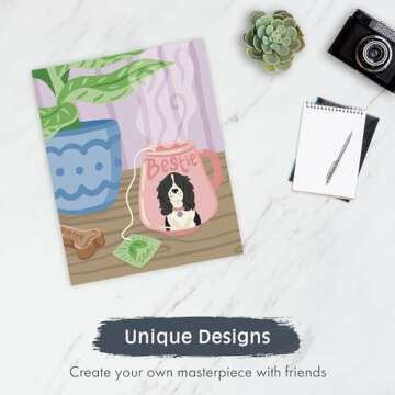 Pink Picasso Kits Self Care Collection Paint by Number for Adults & Beginners | DIY Unique 8x10 Canvas Painting Kits | Color by Numbers Arts Paint Canvas Best for The Young at Heart | Spill The Tea