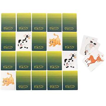 SPARK INNOVATIONS Animal Matching Cards for Kids Fun