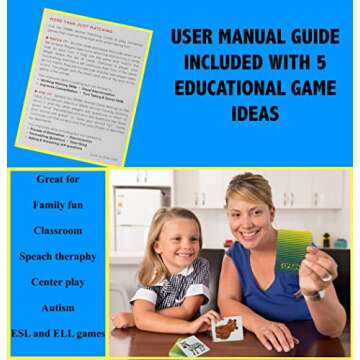 SPARK INNOVATIONS Animal Matching Cards for Kids Fun