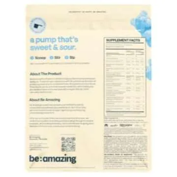 Be Amazing Stimulant Free Pure Pump Powder | Vegan Nighttime Pre Workout, Energy Boost, Endurance, P...