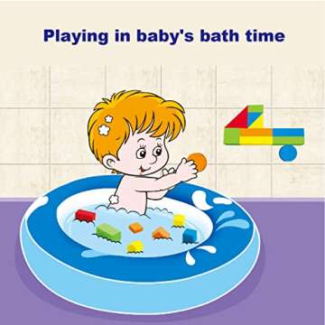 Pairez Toys Foam Building Blocks for Toddlers 2-4, 41 Pieces EVA Soft Stacking Blocks, Baby Bath Foam Toy Set, Early Learning Construction Toys & Gifts for Kids, Boys & Girls 18+ Months