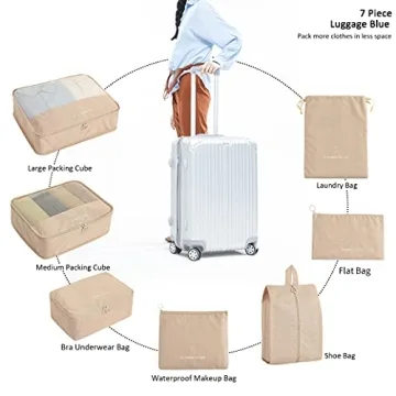 FOREMS Packing Cubes Set for Effortless Travel Organization