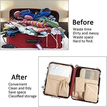 FOREMS Packing Cubes Set for Effortless Travel Organization