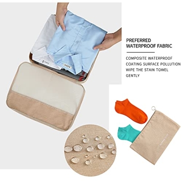 FOREMS Packing Cubes Set for Effortless Travel Organization